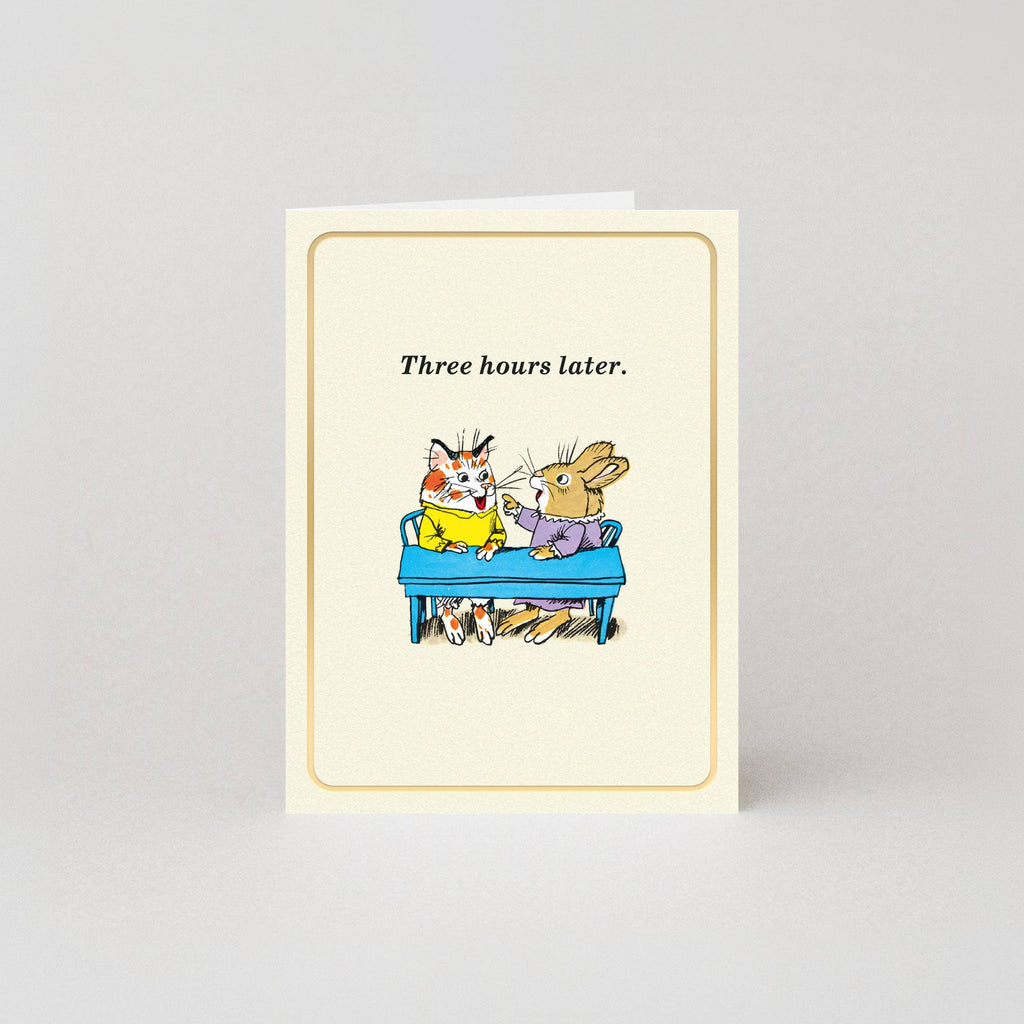 Three Hours Later – Mini Card by Richard Scarry