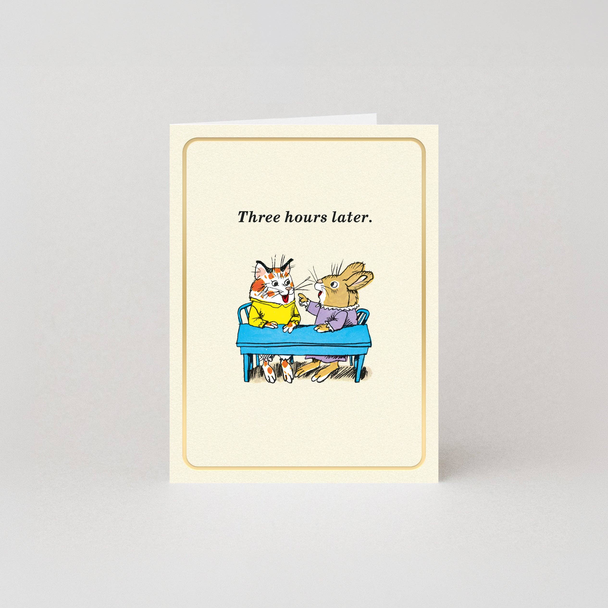 Three Hours Later – Mini Card by Richard Scarry