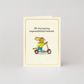 Me Leaving My Responsibilities Behind – Mini Card by Richard Scarry