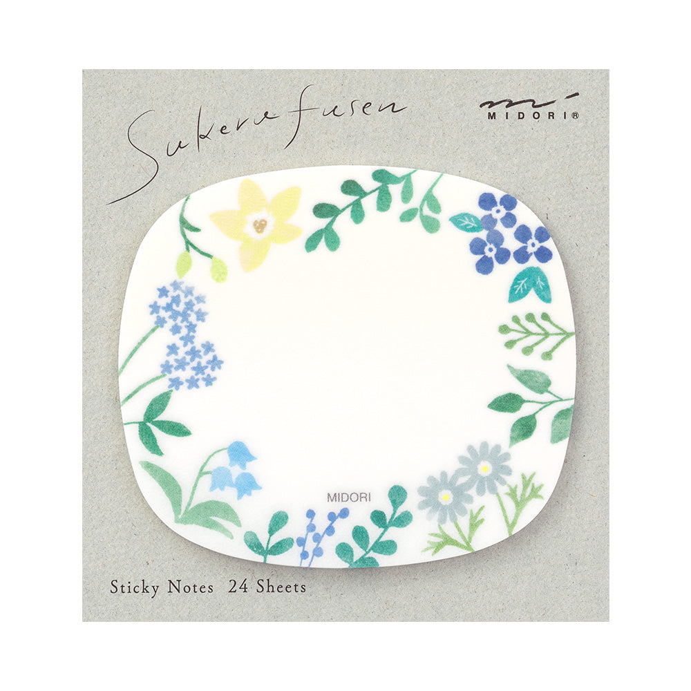 Wild Flowers Transparent Sticky Notes – Midori