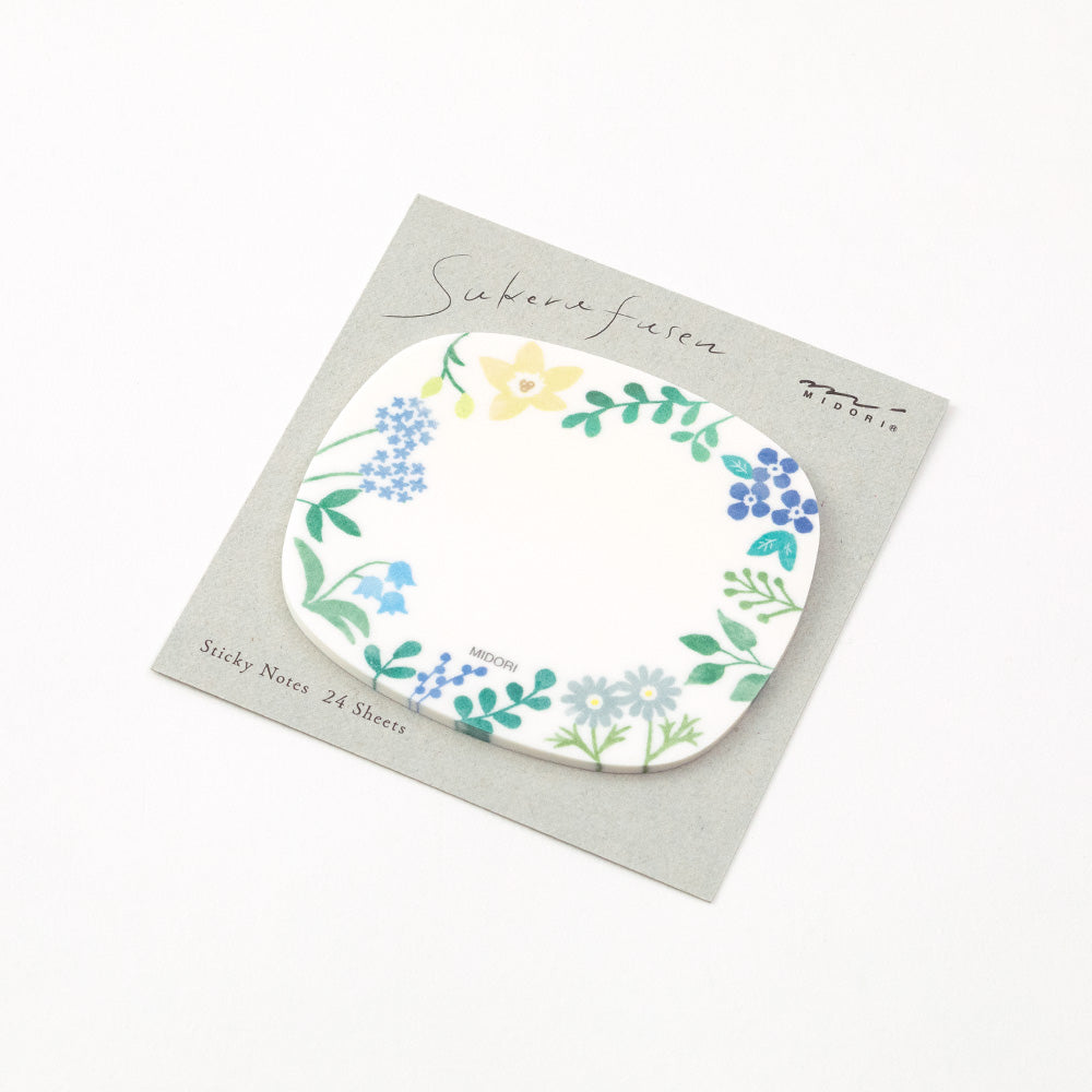 Wild Flowers Transparent Sticky Notes – Midori
