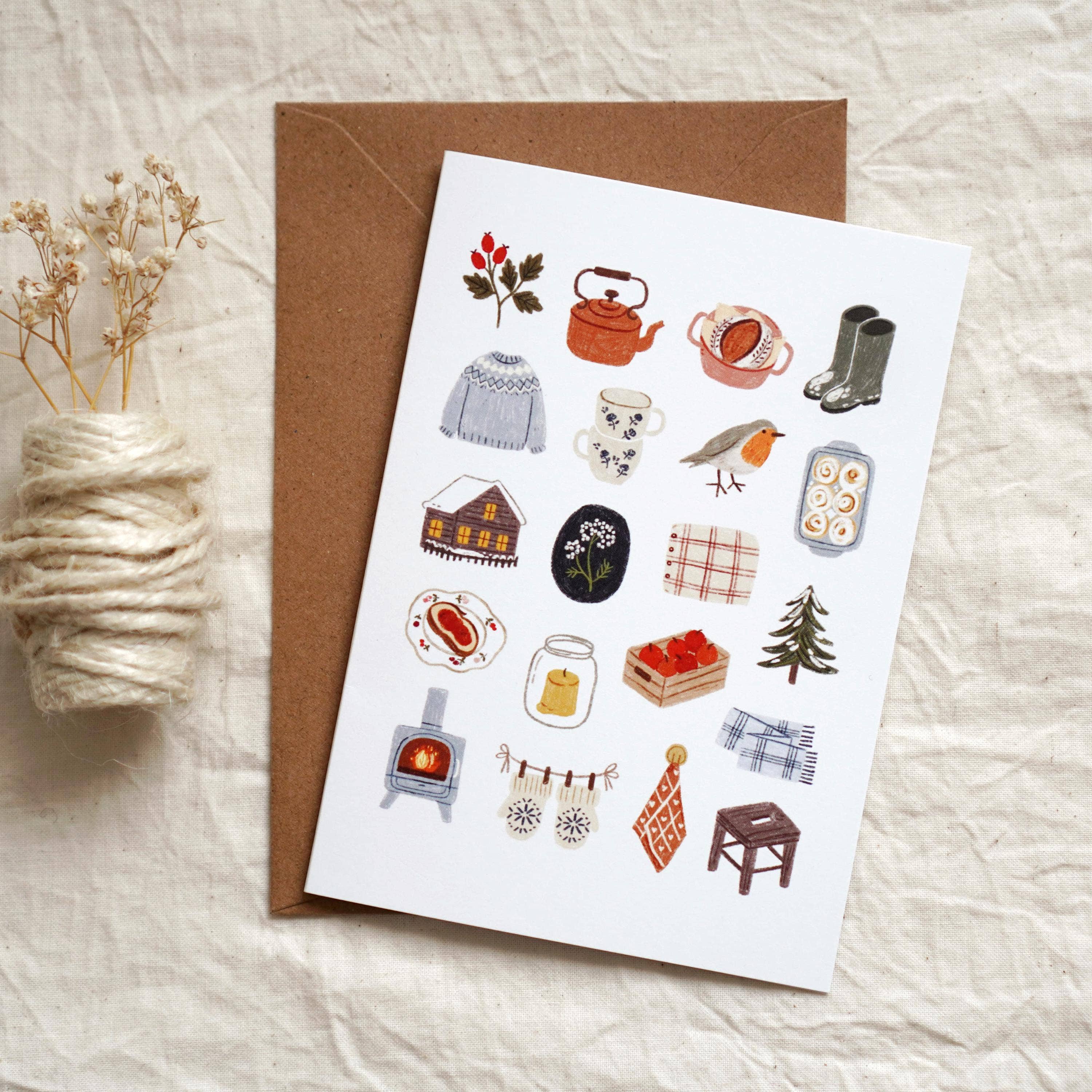 Soft Winter Christmas Card – Och Monika