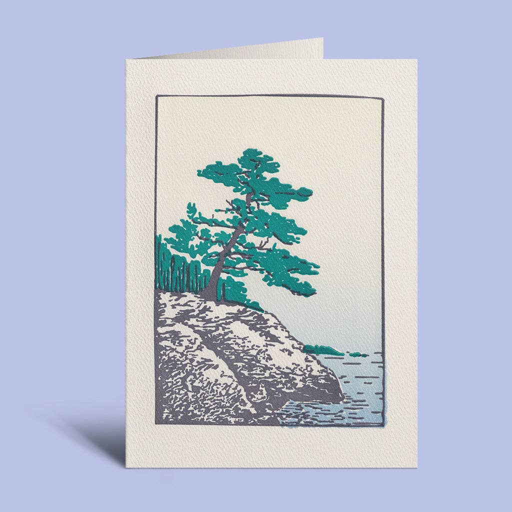 Maine Coast – Letterpress Card