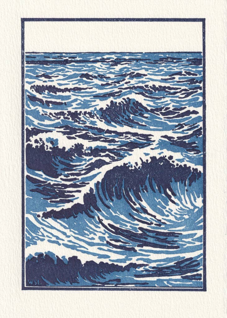 The Sea – Letterpress Card