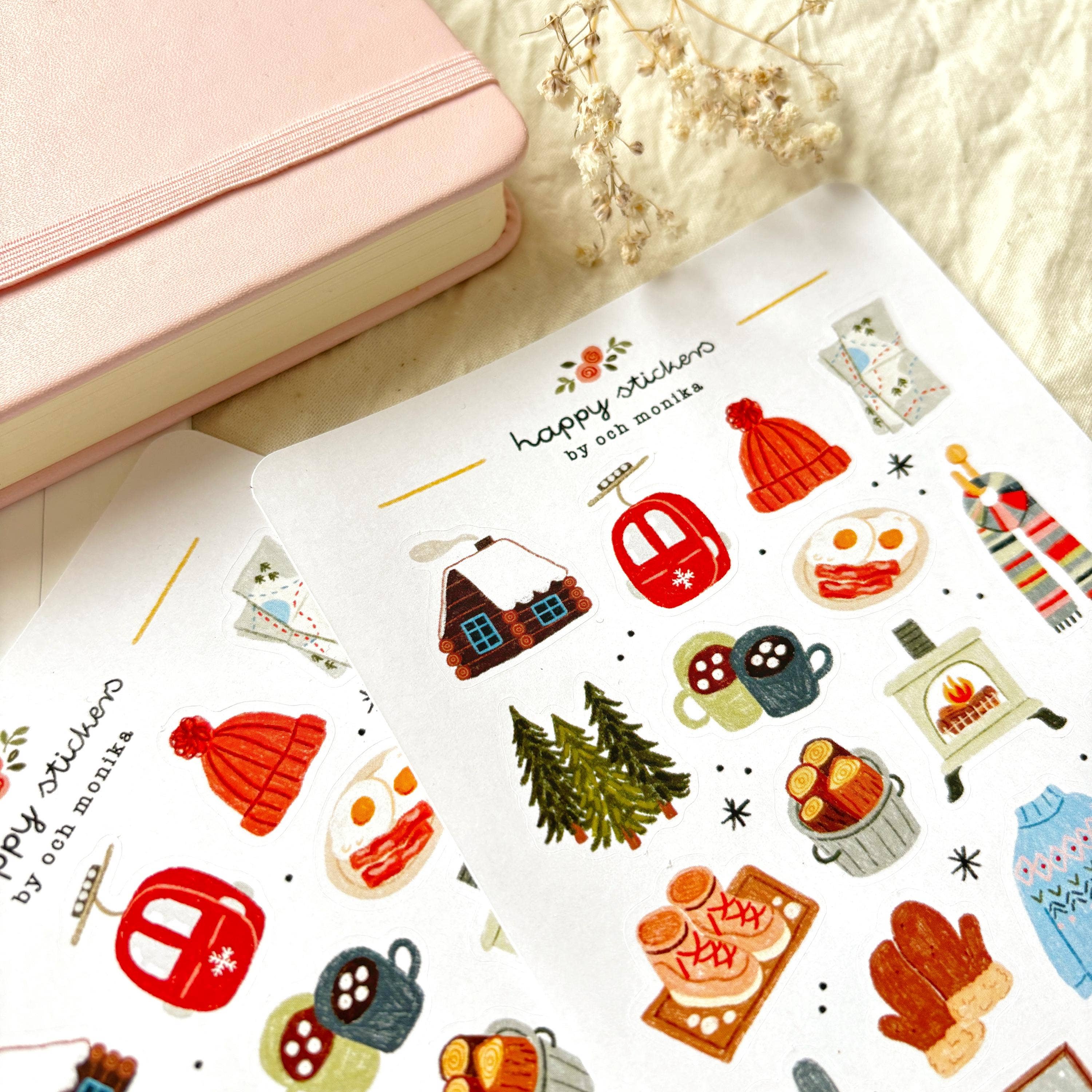 Snowy Slopes stickers – Och Monika