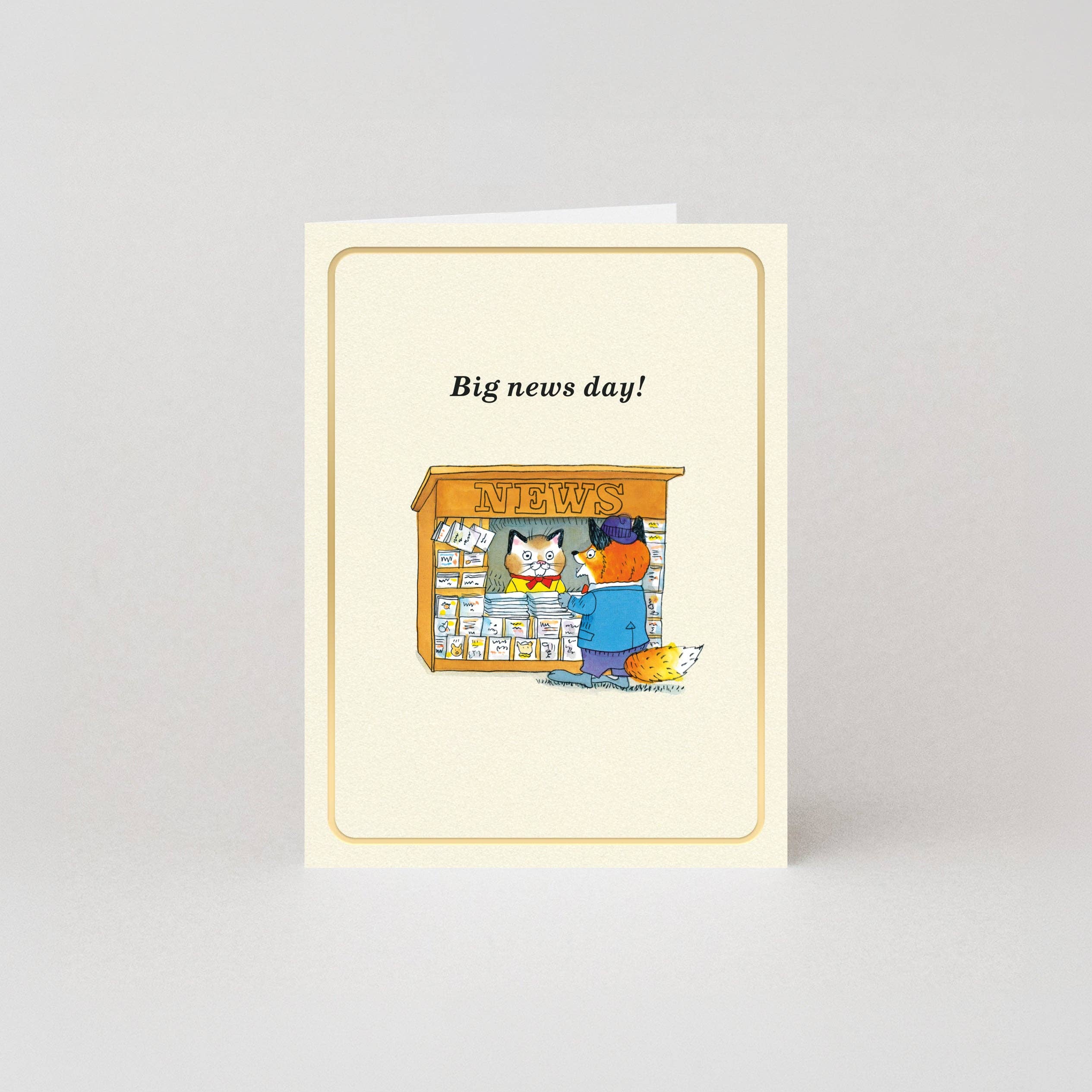 Big News Day – Mini Card by Richard Scarry