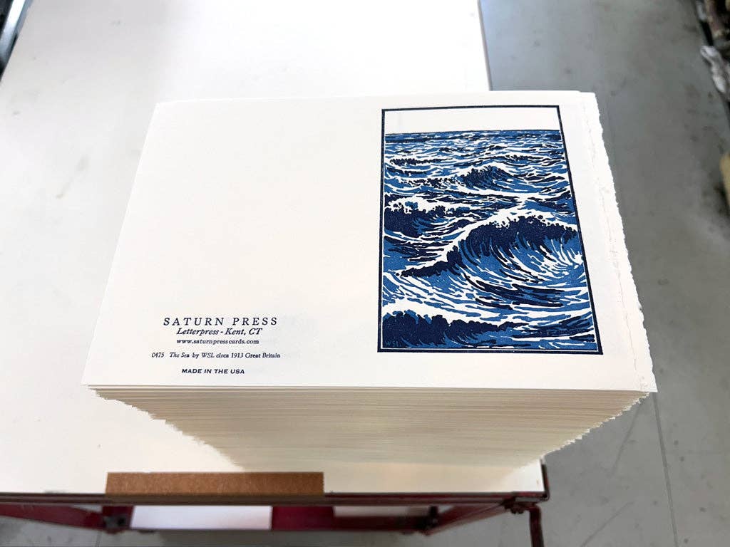 The Sea – Letterpress Card
