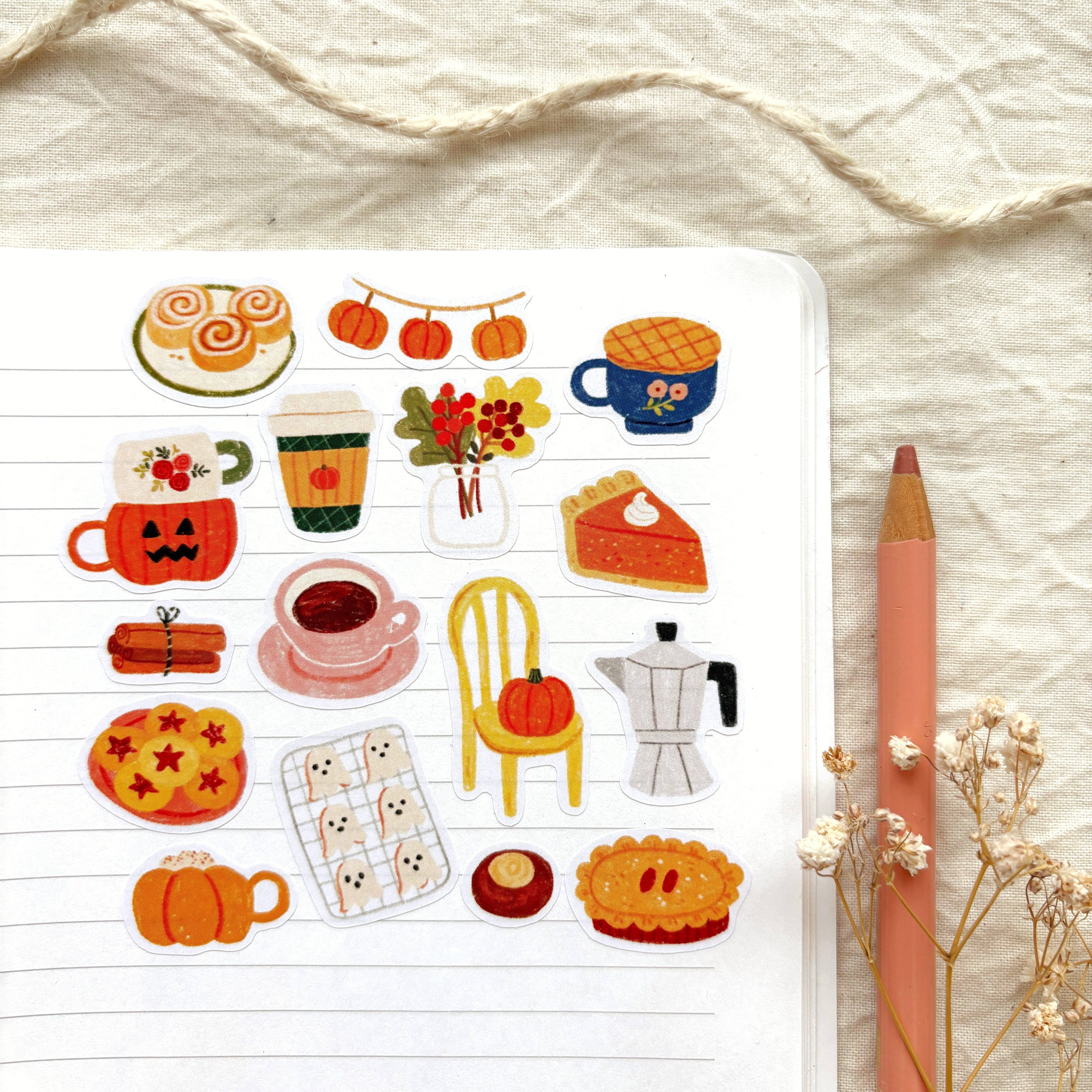 Fall Café – Stickers by Och Monika