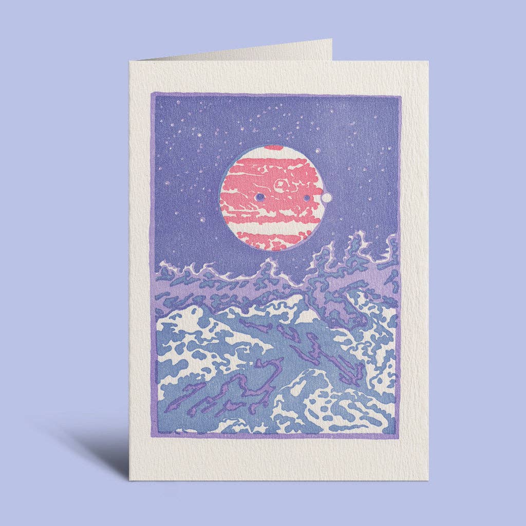 Moons of Jupiter – Letterpress Card