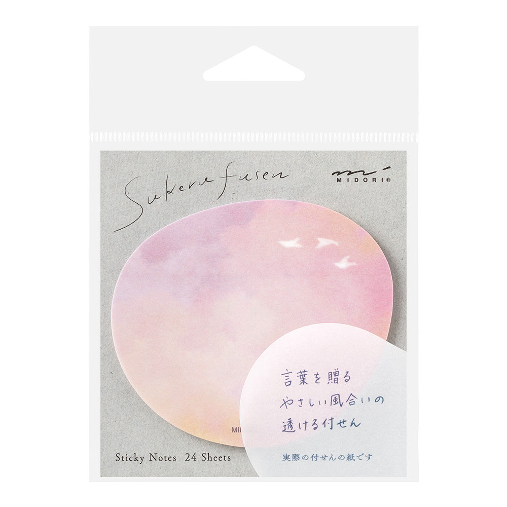 Sunset Transparent Sticky Notes – Midori