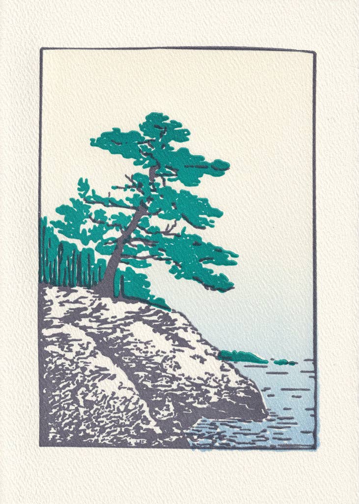 Maine Coast – Letterpress Card