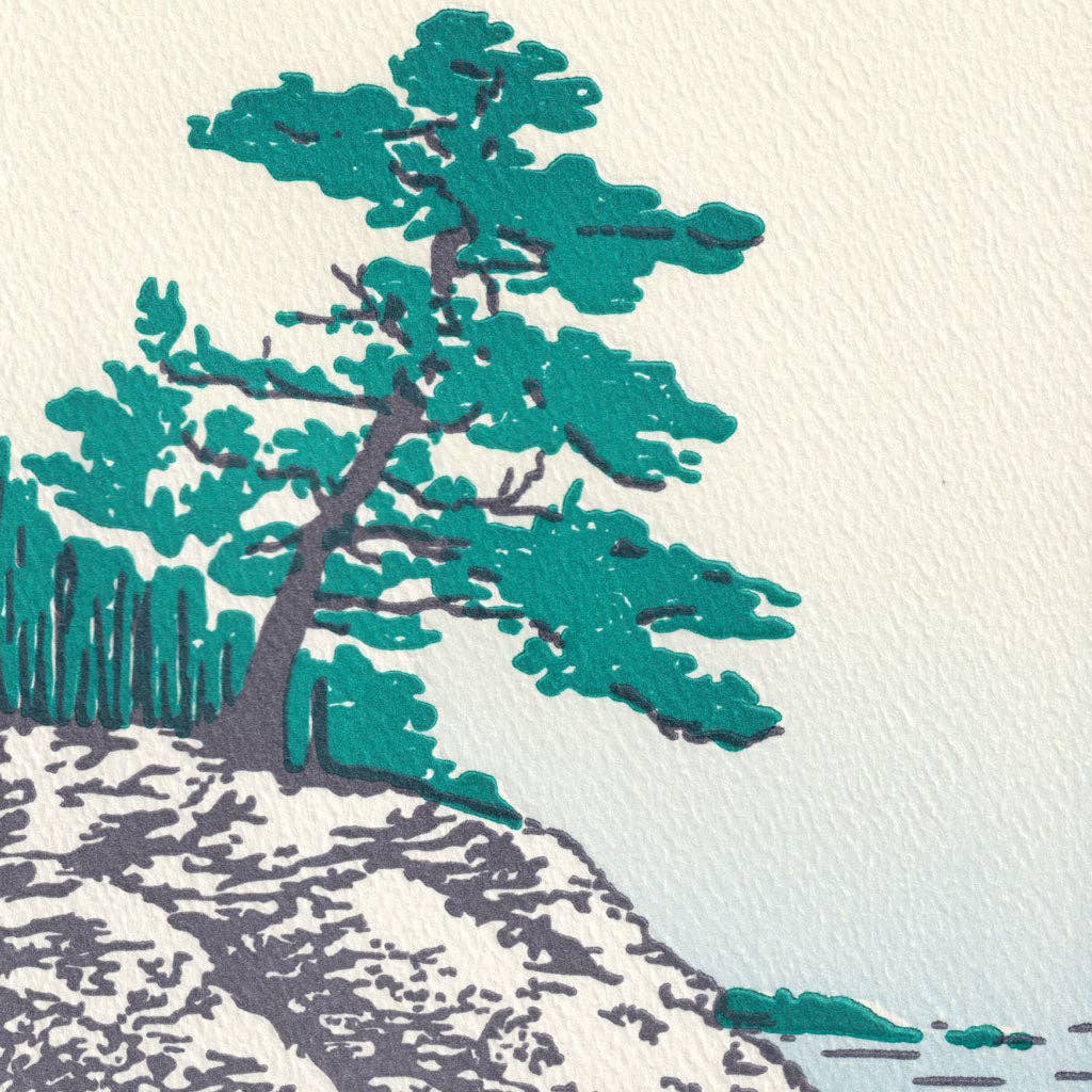 Maine Coast – Letterpress Card