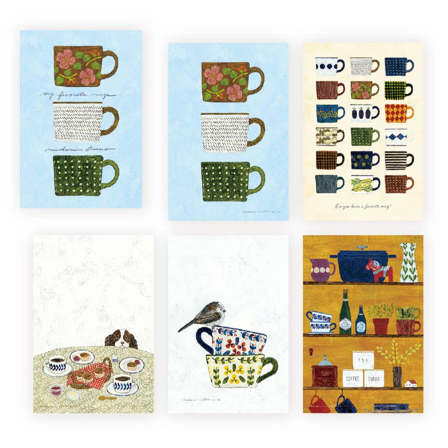 Cozyca Postcard Writing Pad - My Favourite Mugs