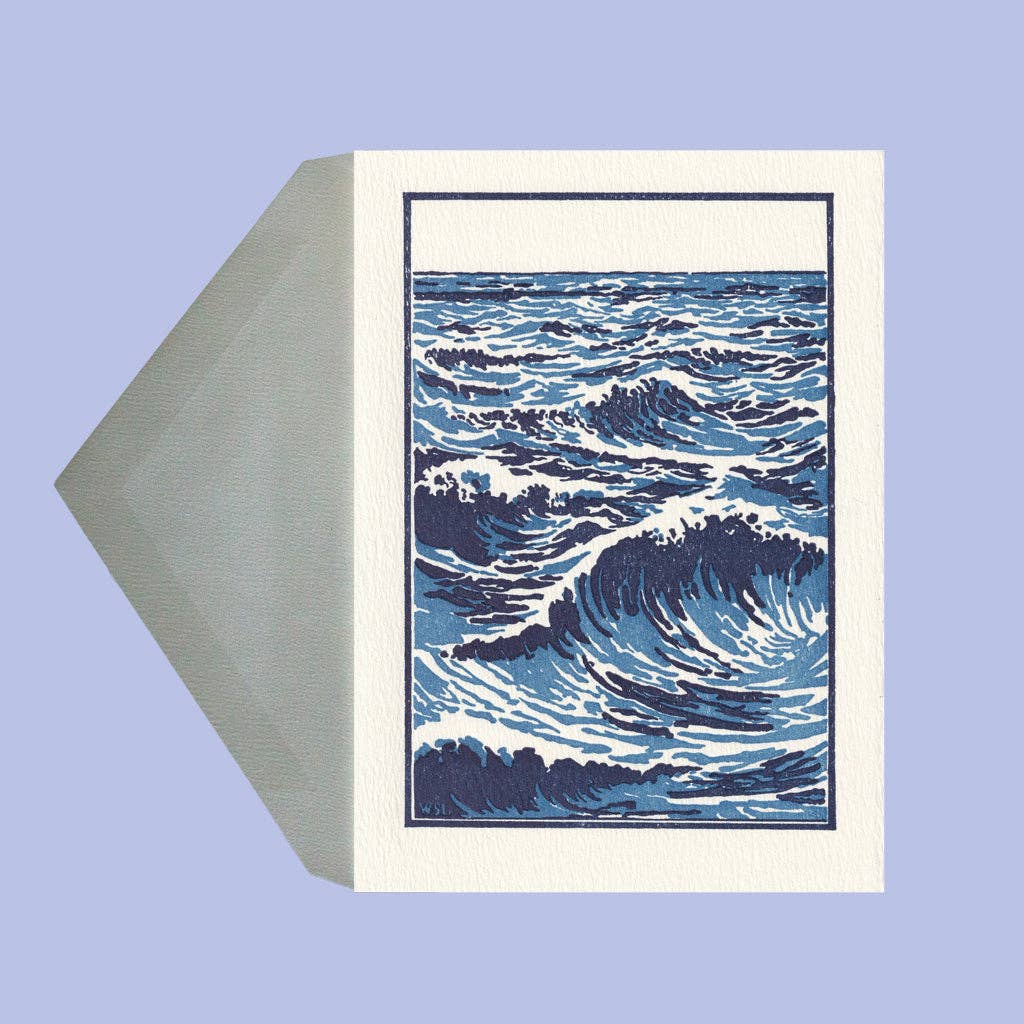 The Sea – Letterpress Card