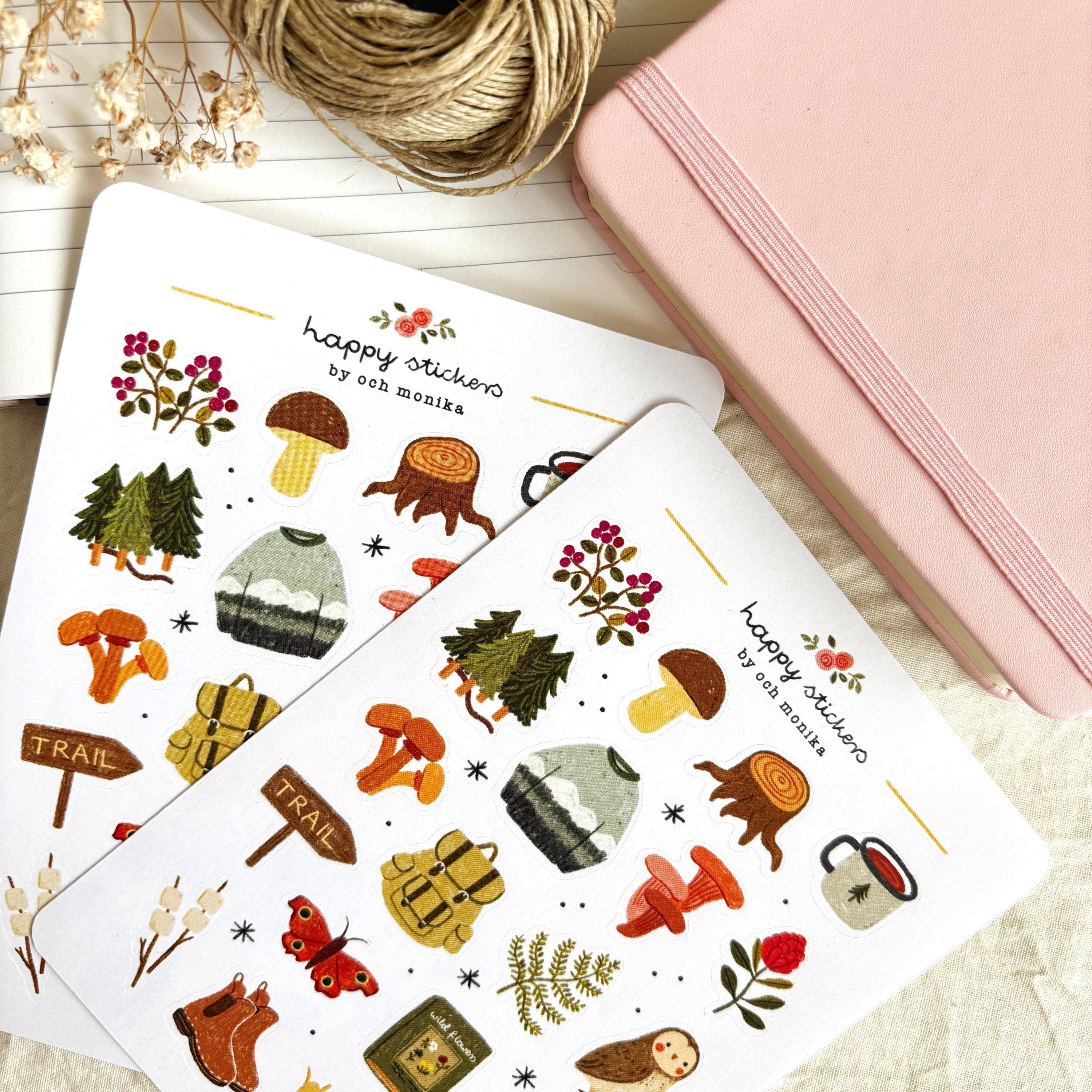 Forest Walks – Stickers by Och Monika