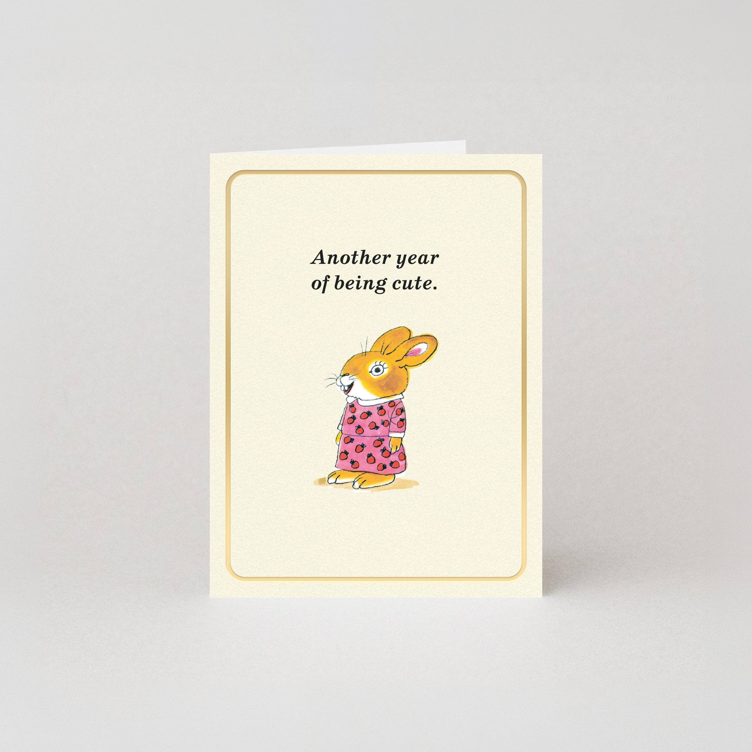 Another Year of Being Cute – Mini Card by Richard Scarry
