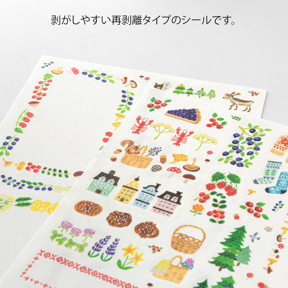 Yuru Log Scandinavia Stickers (2 Sheets) – Midori