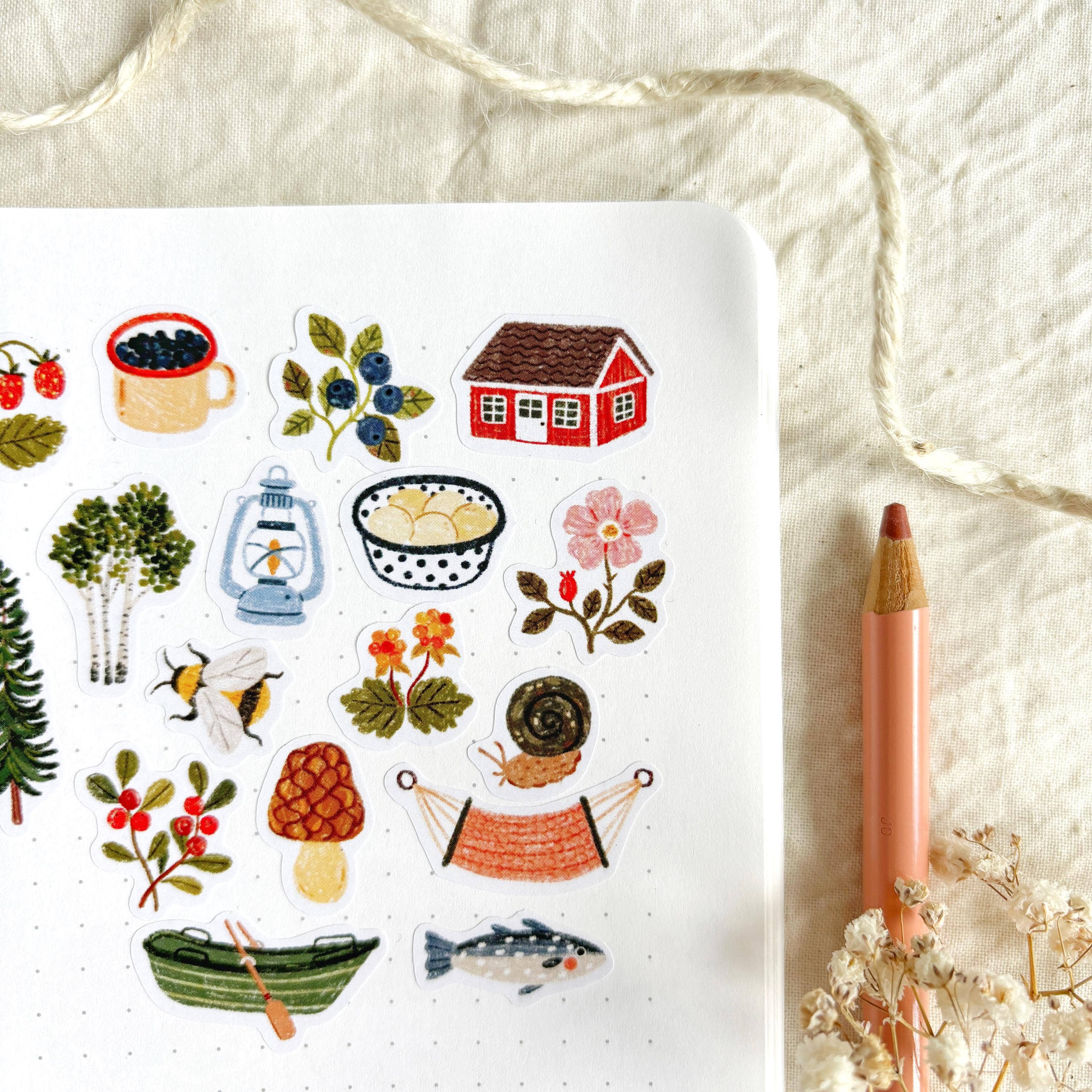 Scandi Summerhouse – Stickers by Och Monika