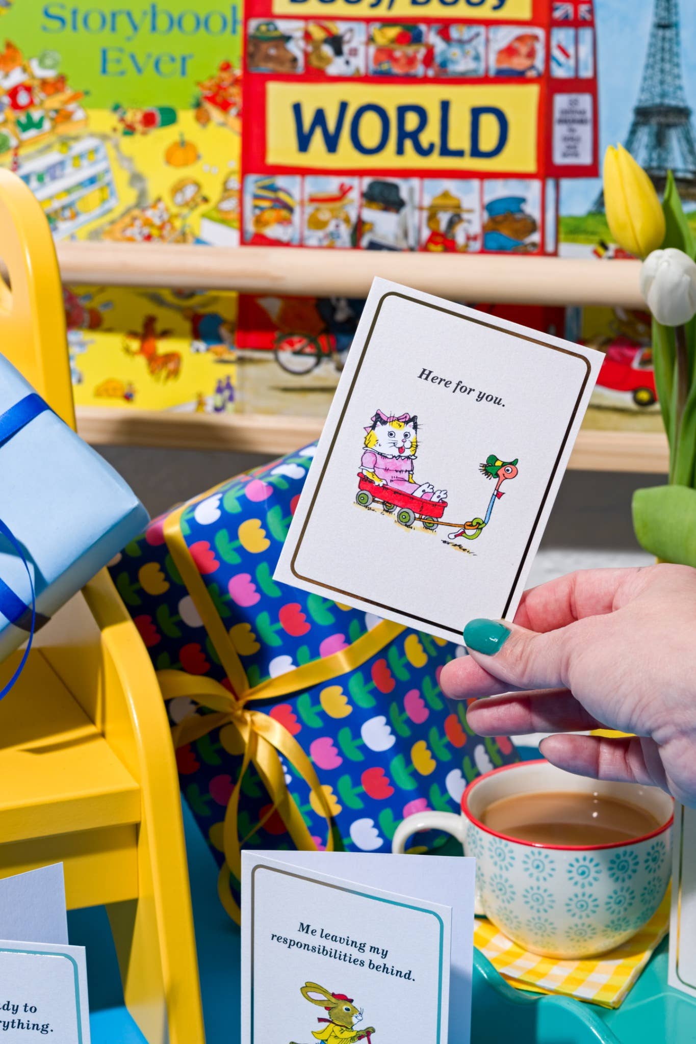 Here For You – Mini Card by Richard Scarry