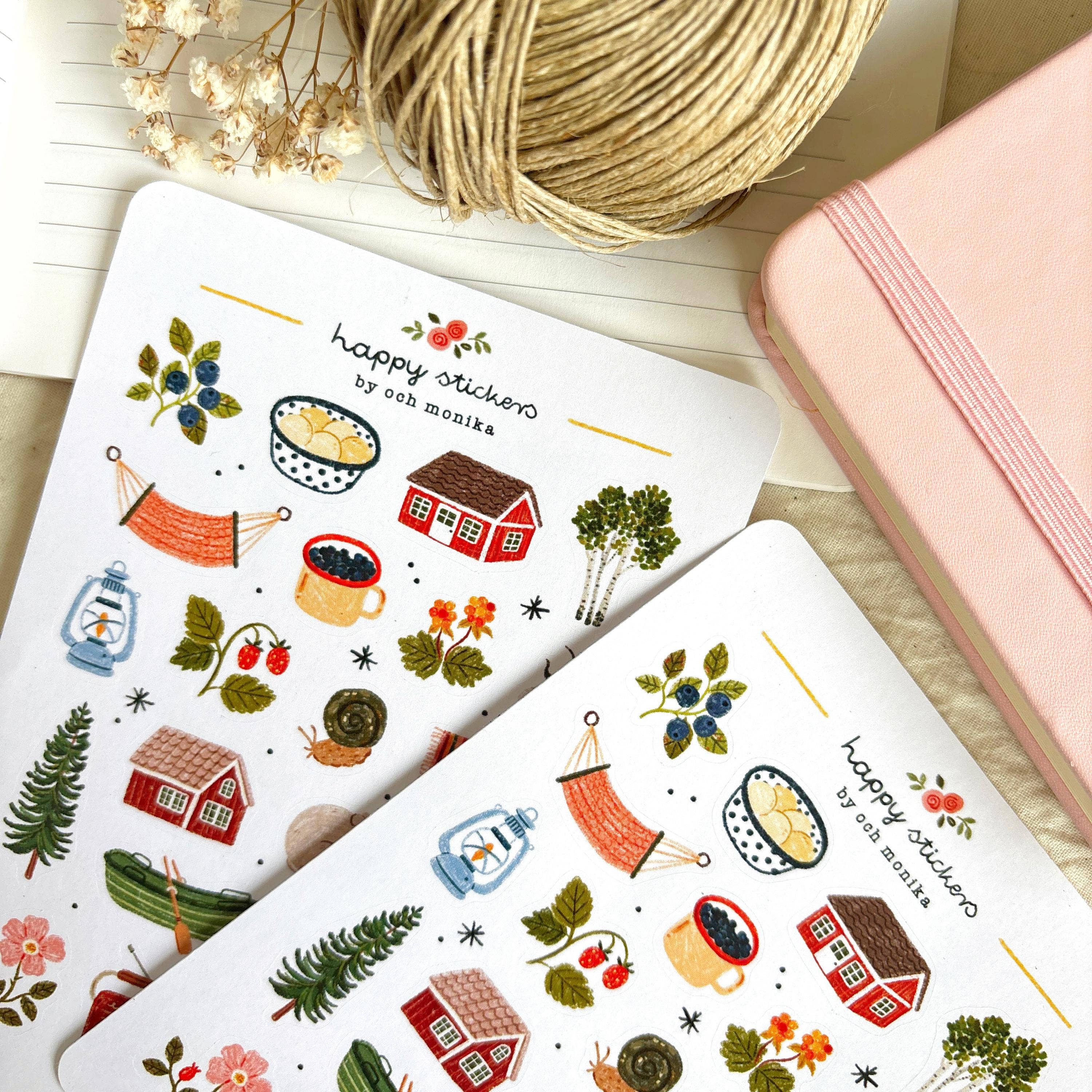 Scandi Summerhouse – Stickers by Och Monika