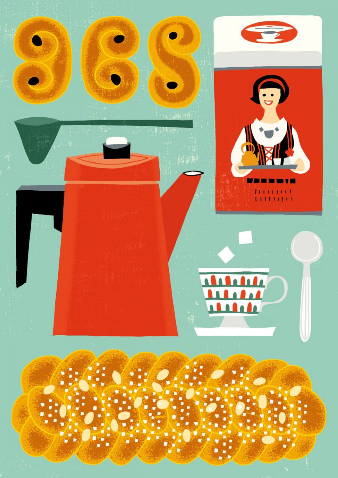 Pullakahvit – Postcard by Timo Mänttäri