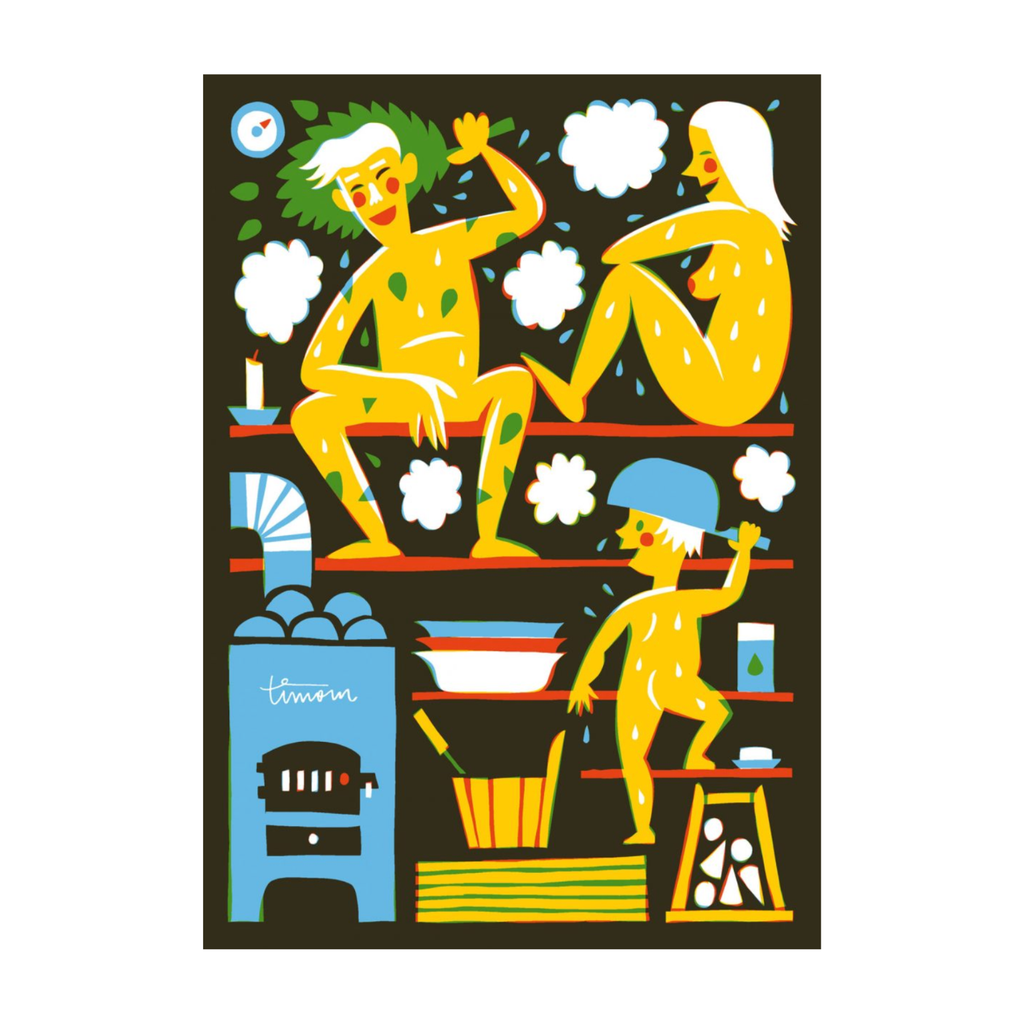 Sauna – Postcard by Timo Mänttäri