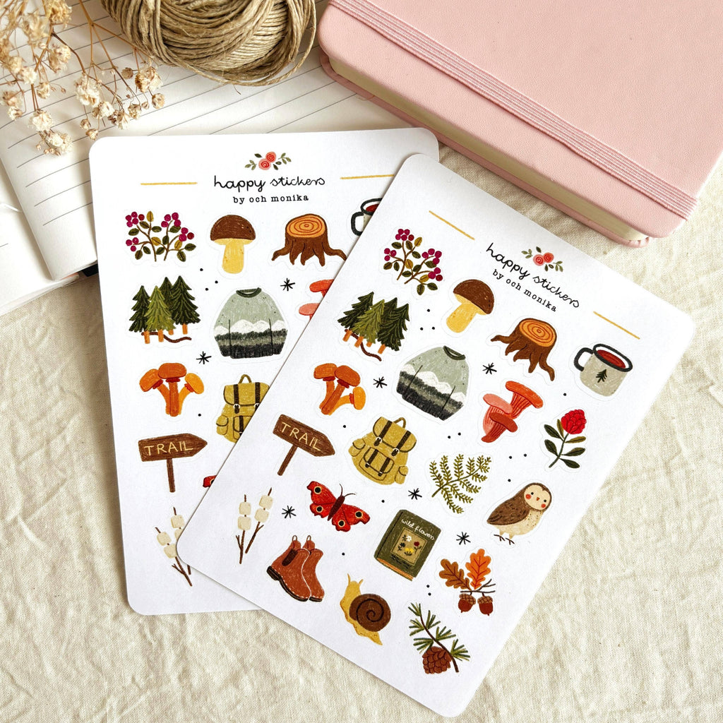 Forest Walks – Stickers by Och Monika