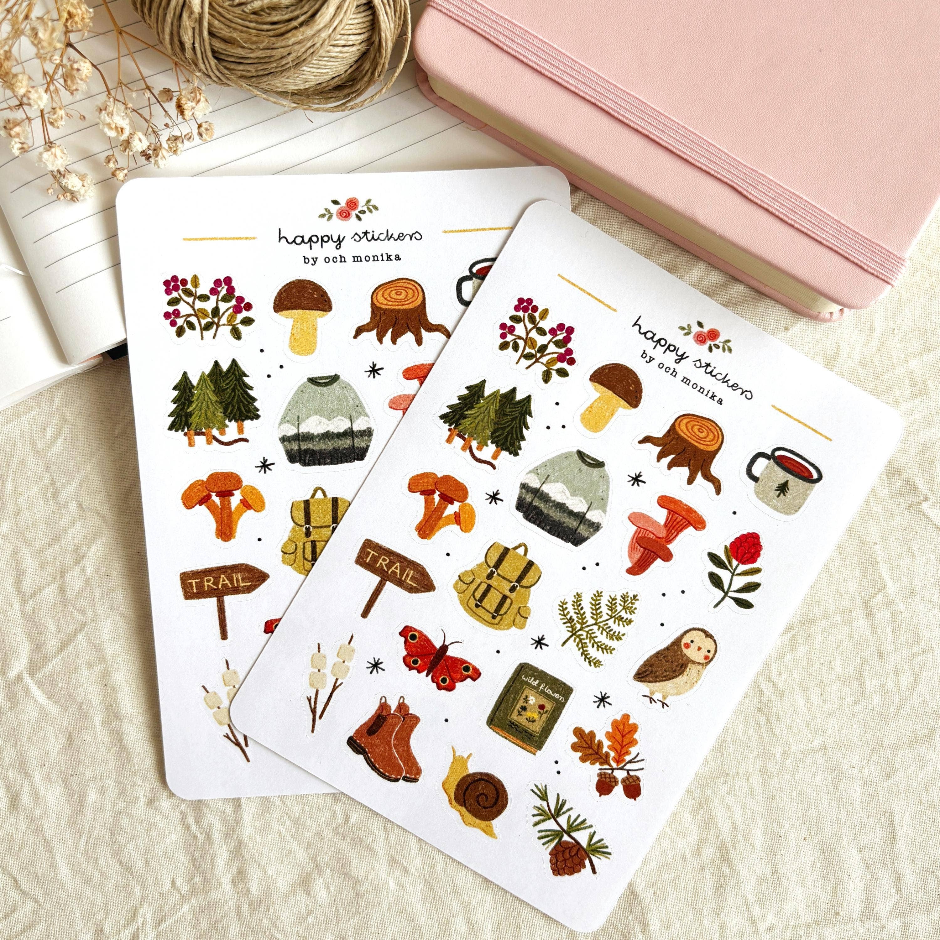Forest Walks – Stickers by Och Monika