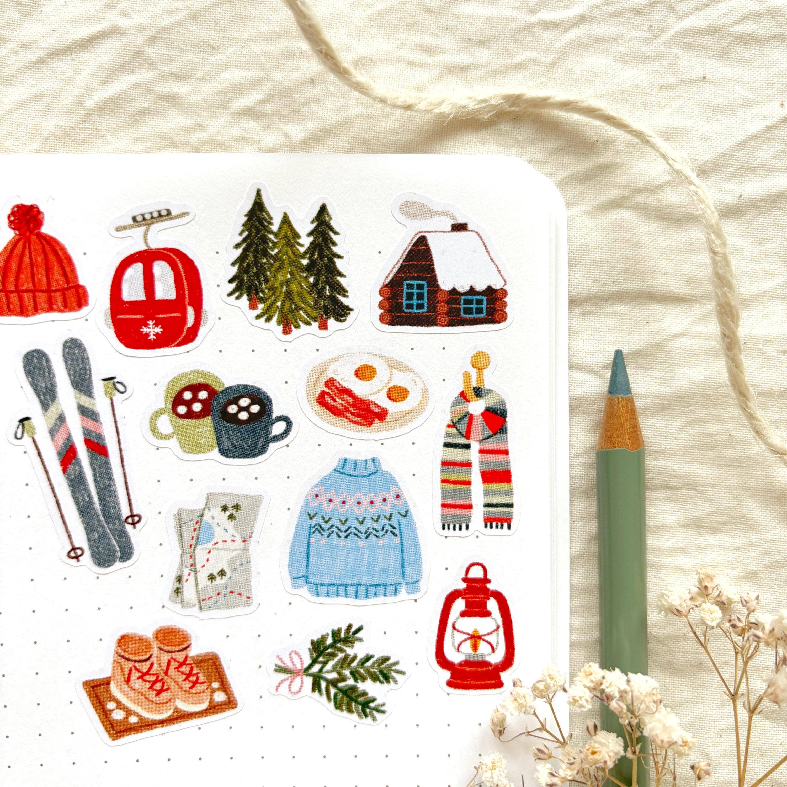Snowy Slopes stickers – Och Monika