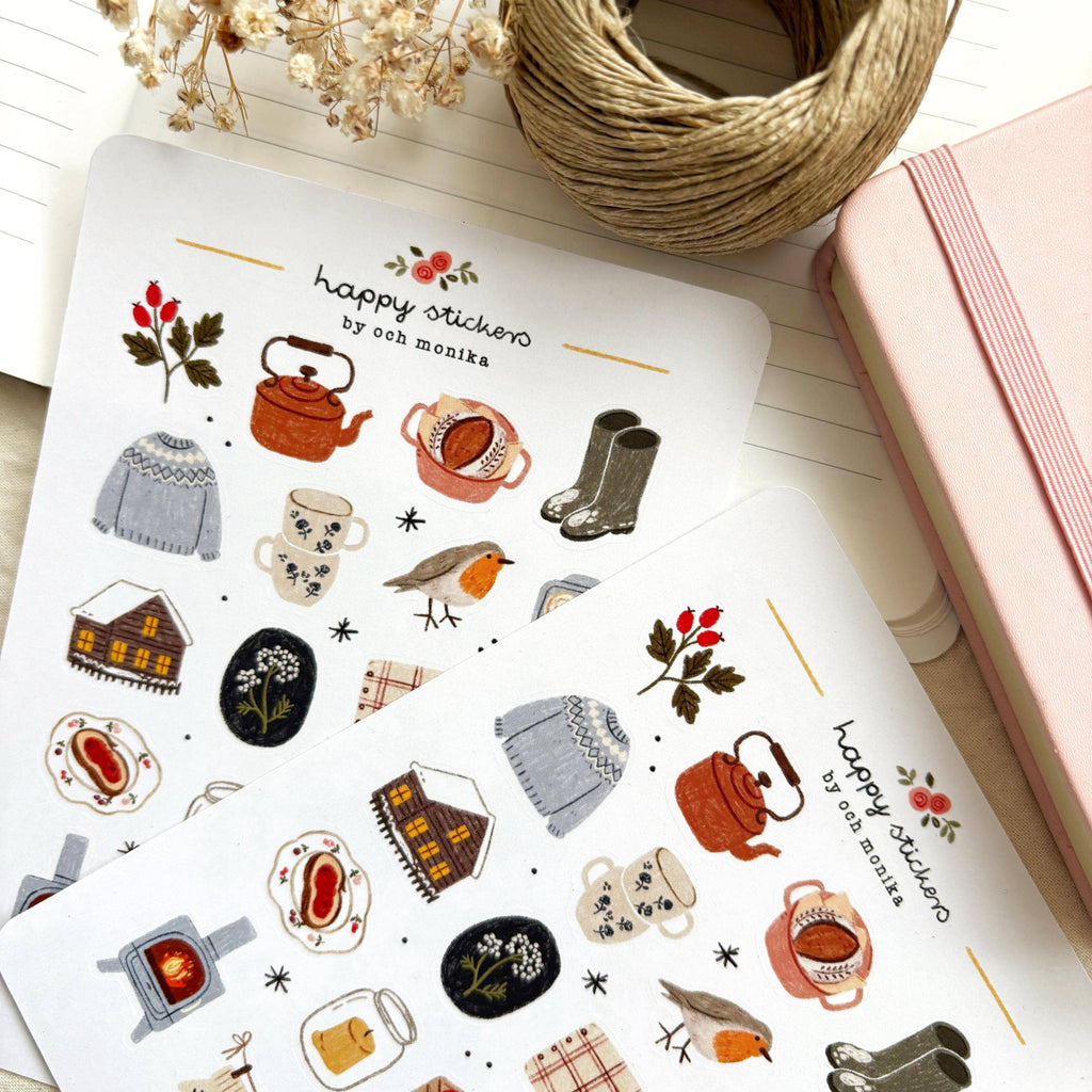 Soft winter – Stickers by Och Monika