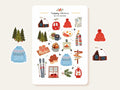 Snowy Slopes stickers – Och Monika