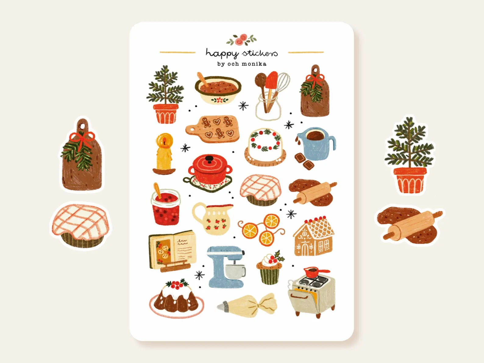 Winter Baking – Stickers by Och Monika