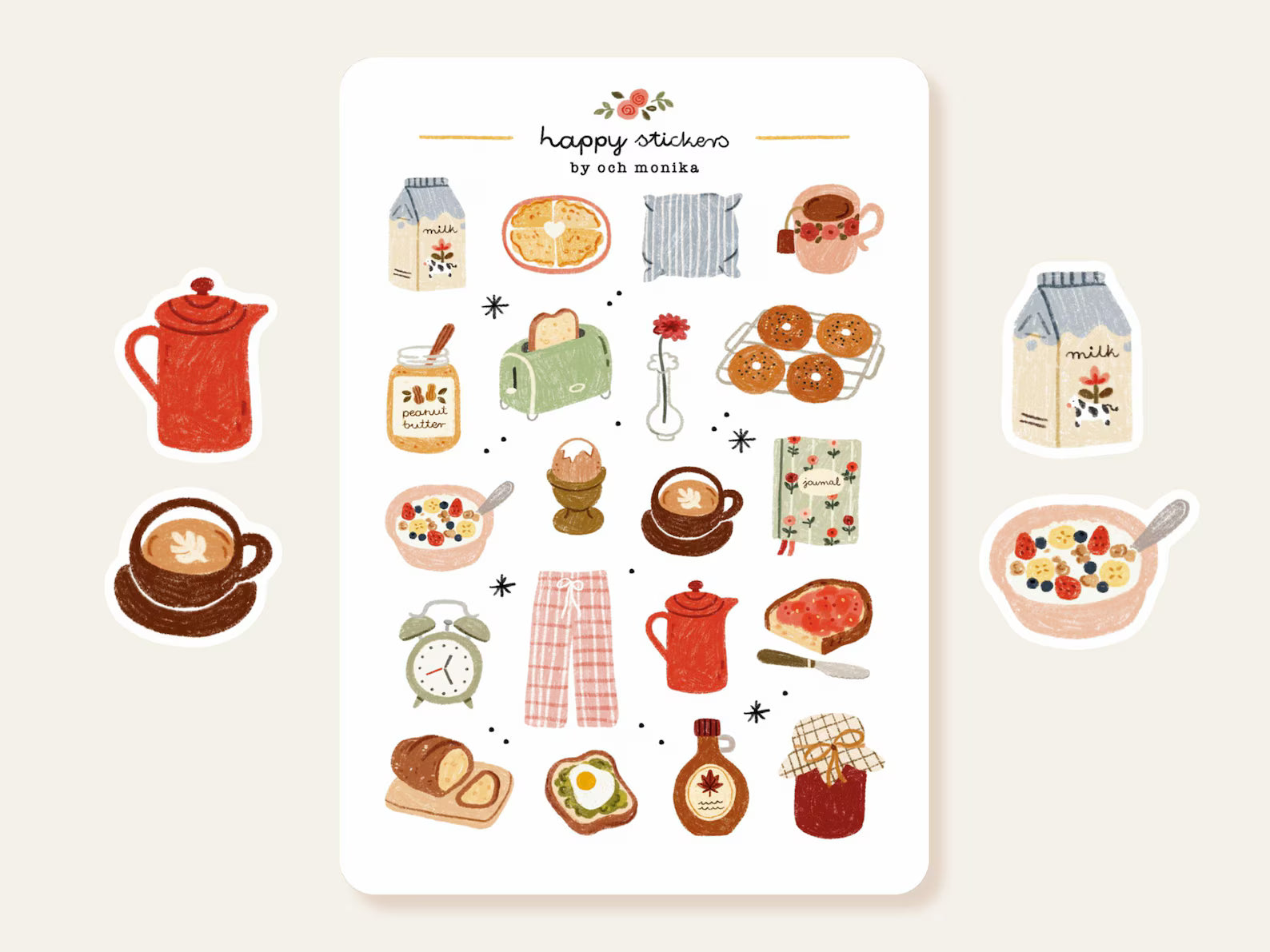 Good Morning – Stickers by Och Monika