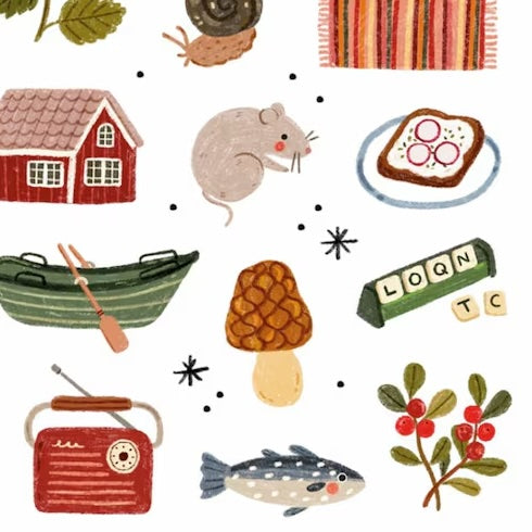 Scandi Summerhouse – Stickers by Och Monika