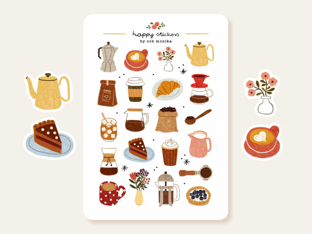 Coffee time – Stickers by Och Monika