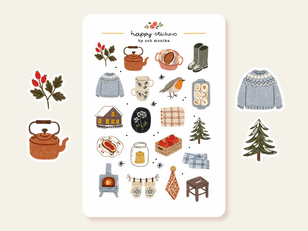 Soft winter – Stickers by Och Monika
